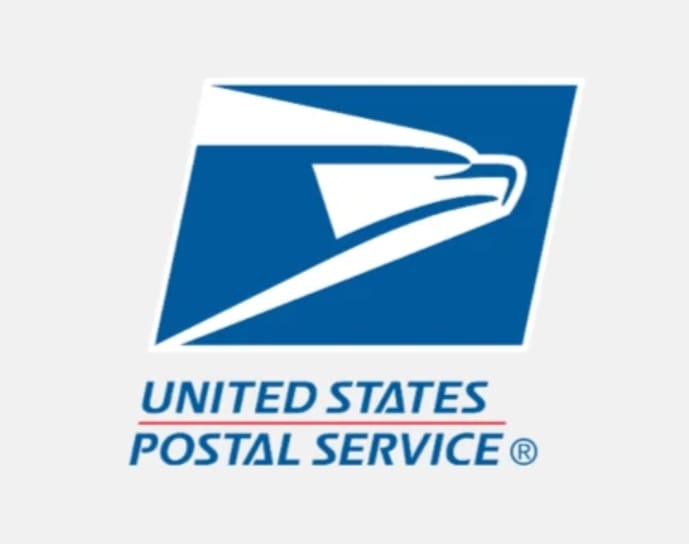 Logo of the United States Postal Service featuring an eagle's head.